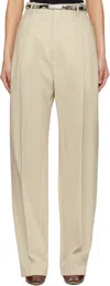 Wardrobe.nyc ブラック Light ミッドライズ トラウザーズ In Neutral