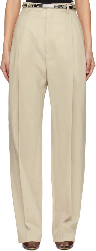 Wardrobe.nyc ブラック Light ミッドライズ トラウザーズ In Neutral