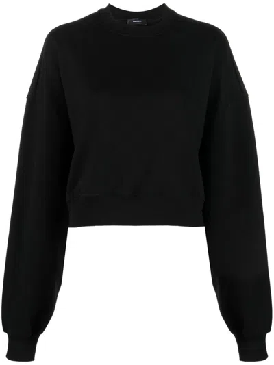 WARDROBE.NYC BLACK OVERSIZED COTTON SWEATSHIRT