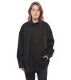 Wardrobe.nyc Black Oversized Solid Shirt In Black