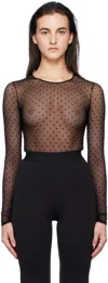 Wardrobe.nyc Black Polka Dot Bodysuit In Black