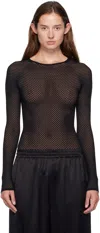 Wardrobe.nyc Black Rosie Huntington-whiteley Edition Web Bodysuit In Black