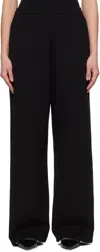 Wardrobe.nyc Black Semi Matte Track Lounge Pants In Black