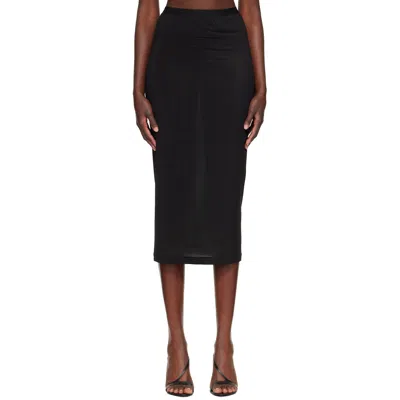 Wardrobe.nyc Stretchy Jersey Skirt In Black