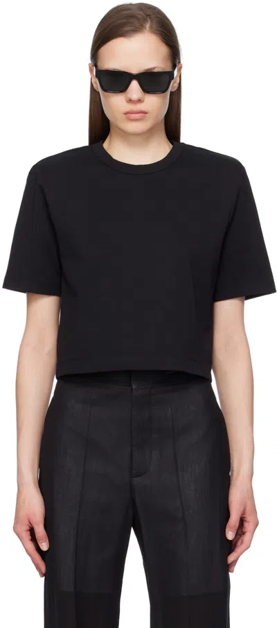 Wardrobe.nyc Black Shoulder Pad T-shirt