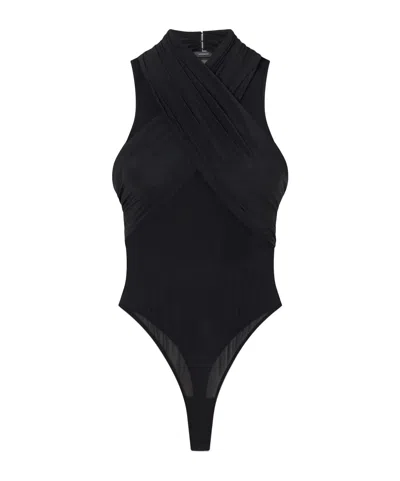 Wardrobe.nyc Black Sleeveless Bodysuit