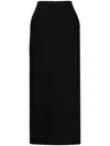 Wardrobe.nyc Cotton Drill Maxi Column Skirt In Black