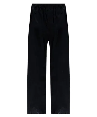 Wardrobe.nyc Black Straight Flat Front Pants