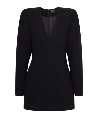 Wardrobe.nyc Black Vneck Blazer Mini Dress