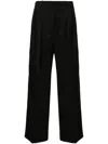 Wardrobe.nyc Black Wool Wide-leg Trousers In Black