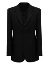 Wardrobe.nyc Three-button Notch-lapel Blazer In Black