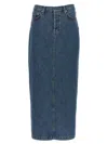 Wardrobe.nyc Falda Semilarga - Azul In Blue