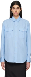 Wardrobe.nyc Release 03 Oversized Cotton-poplin Shirt In Blue