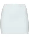 Wardrobe.nyc Towelling-finish Mini Skirt In Blue