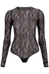 Wardrobe.nyc Floral Lace Bodysuit