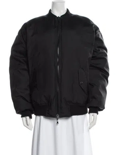 Pre-owned Wardrobe.nyc Bomber Jacket In Black