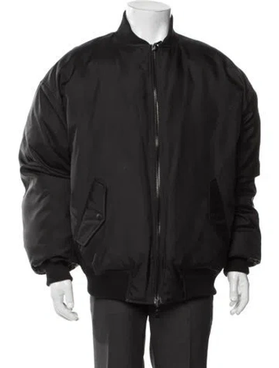 Pre-owned Wardrobe.nyc Bomber Jacket In Black