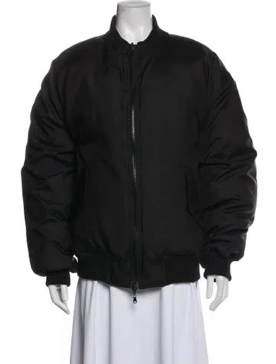 Pre-owned Wardrobe.nyc Bomber Jacket In Black