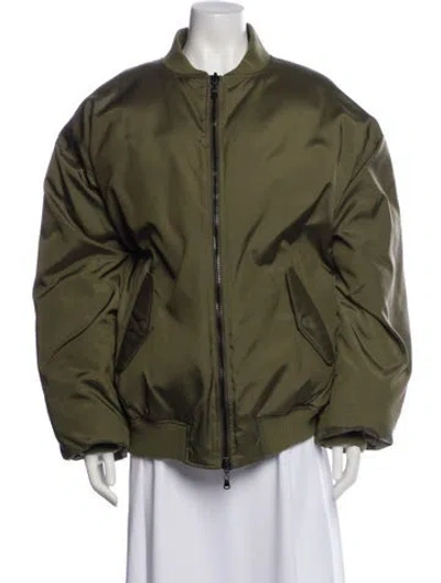 Pre-owned Wardrobe.nyc Bomber Jacket In Green