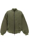 Wardrobe.nyc Green Reversible Bomber Jacket