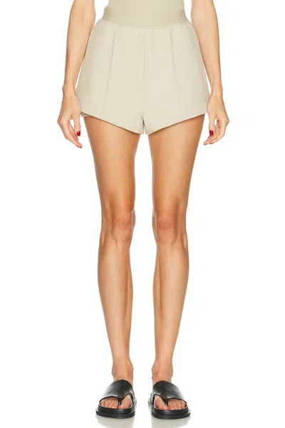Wardrobe.nyc High-rise Shorts In Neutral