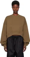 Wardrobe.nyc Brown Track Sweatshirt In Brown