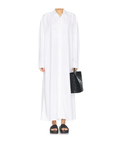 Wardrobe.nyc Button Shirt Dress In White