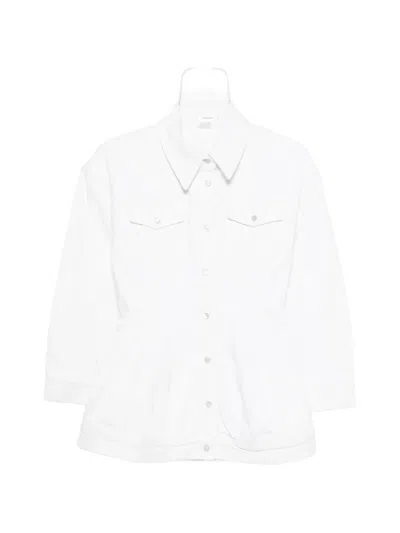 Wardrobe.nyc Buttoned Denim Jacket In White
