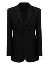 Wardrobe.nyc Three-button Notch-lapel Blazer In Black