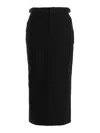 Wardrobe.nyc 'midi Skirt With Cargo Style Pockets' In Black