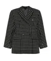 Wardrobe.nyc Check-pattern Blazer In Black