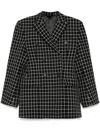 Wardrobe.nyc Check-pattern Blazer In Black