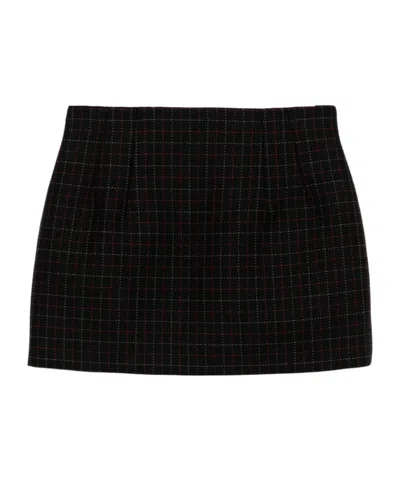 Wardrobe.nyc Checked Mini Skirt