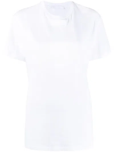 Wardrobe.nyc Wardrobe. Nyc Round Neck Cotton T-shirt In White