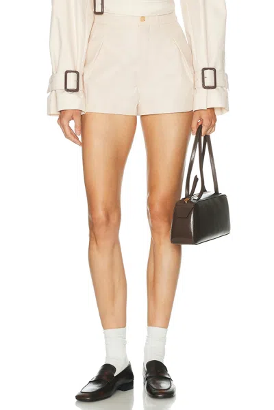 Wardrobe.nyc Clean Pleated Short In Gray