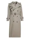 Wardrobe.nyc Double-breasted Belted Trench Coat In Gray