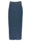 Wardrobe.nyc Falda Semilarga - Azul