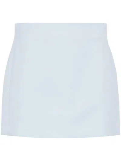 Wardrobe.nyc Column Mini Skirt In Blue