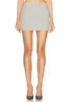 Wardrobe.nyc Column Mini Skirt In Cement