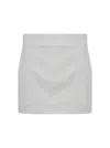 Wardrobe.nyc Column Mini Skirt In White