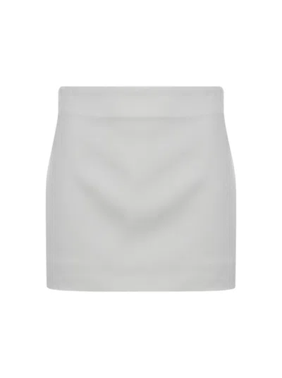 Wardrobe.nyc Column Mini Skirt In White