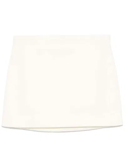 Wardrobe.nyc Column Mini Skirt In White