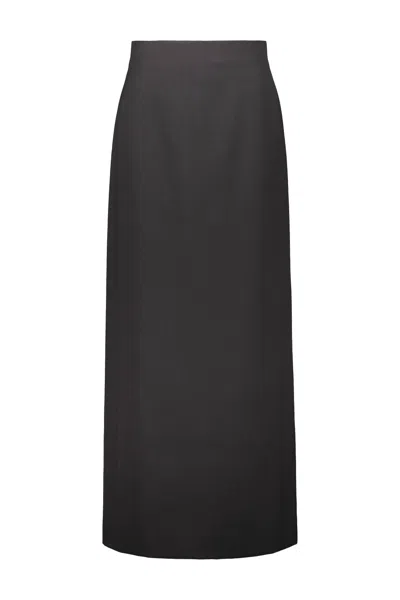 Wardrobe.nyc Column Skirt In Black