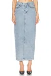 Wardrobe.nyc Blue Column Denim Maxi Skirt In Blue