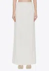 Wardrobe.nyc Column Wool Maxi Skirt In White