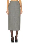 Wardrobe.nyc Contour Midi Skirt In Prince Of Wales