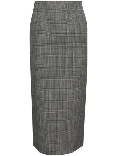 Wardrobe.nyc Contour Midirock In Grau