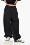Wardrobe.nyc Cotton Blend Bench Pants With Cuffs In Black