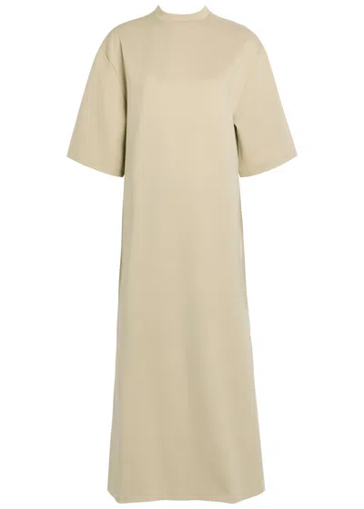 Wardrobe.nyc Cotton-blend Maxi T-shirt Dress In Neutral