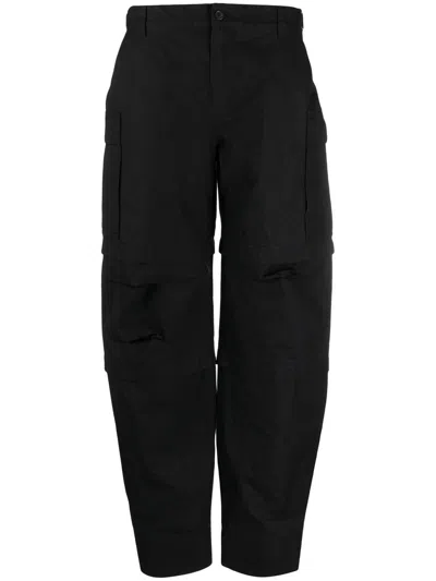 Wardrobe.nyc Cotton Cargo Trousers In Black
